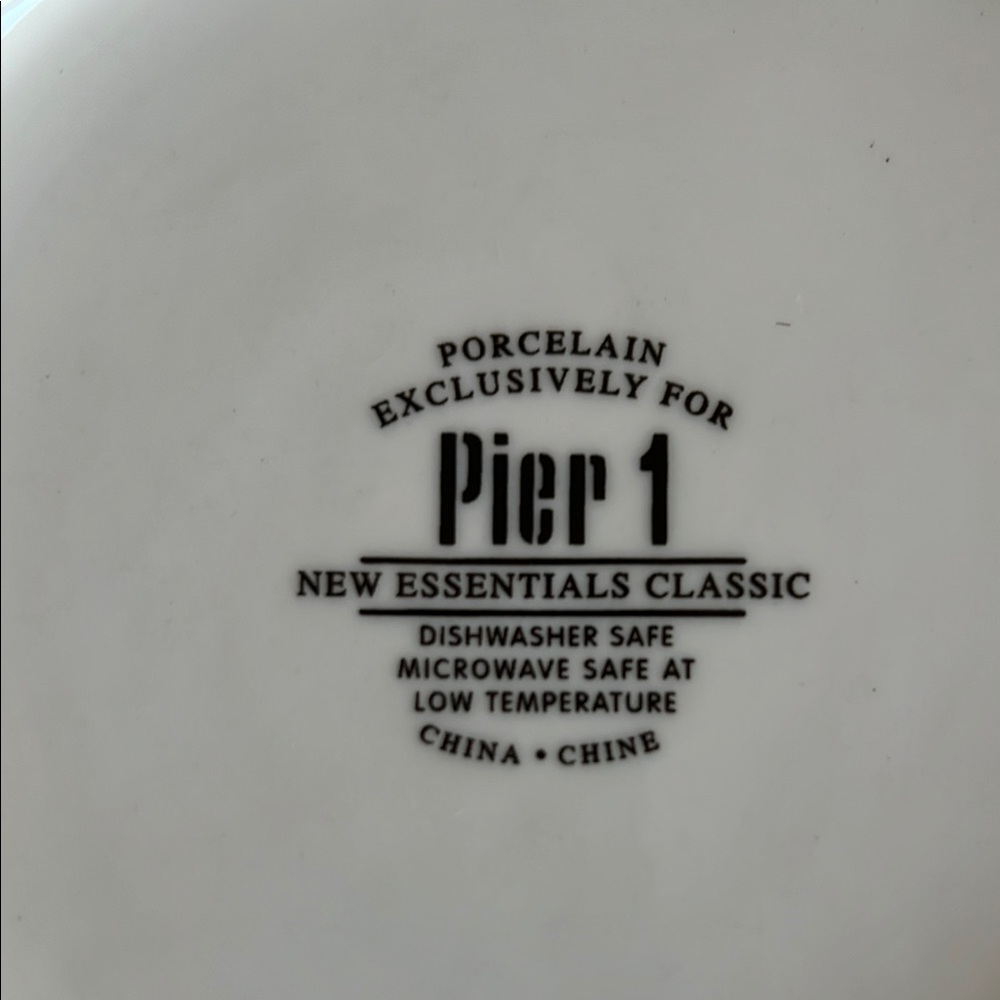 Pier 1 White Porcelain Serveware